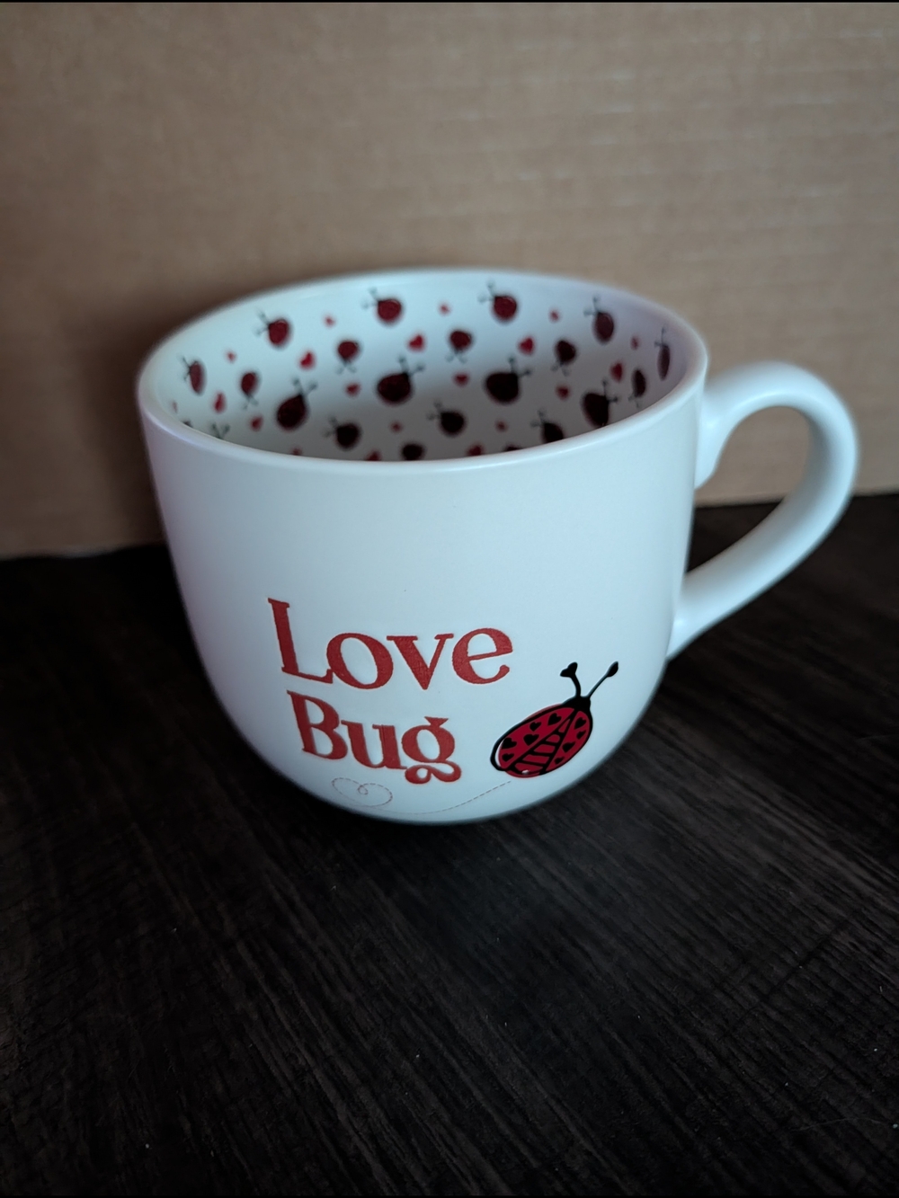Love Bug Ladybug Ceramic Coffee Mug